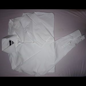 Hugo Boss white dress shirt Slim fit stretch